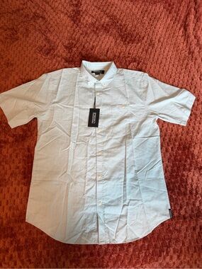 Ezekiel Short Sleeve Button-Up Shirt - Light Blue